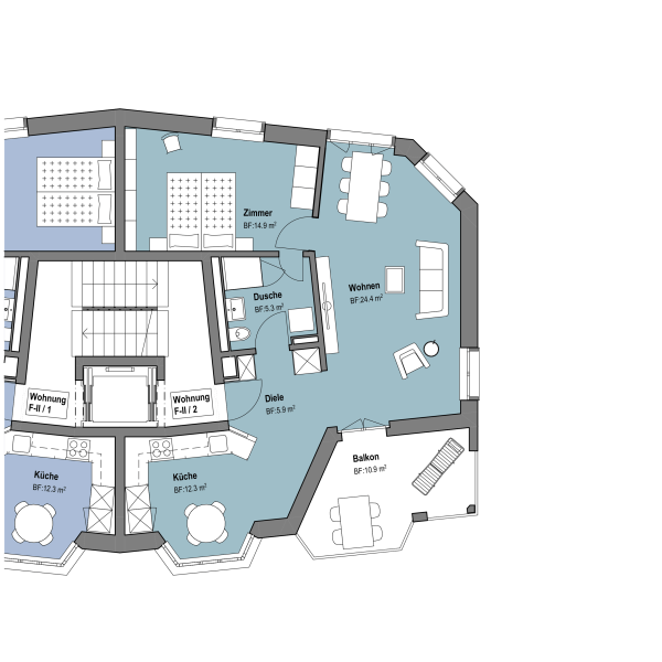 Wohnung F-II / 2 (EG)